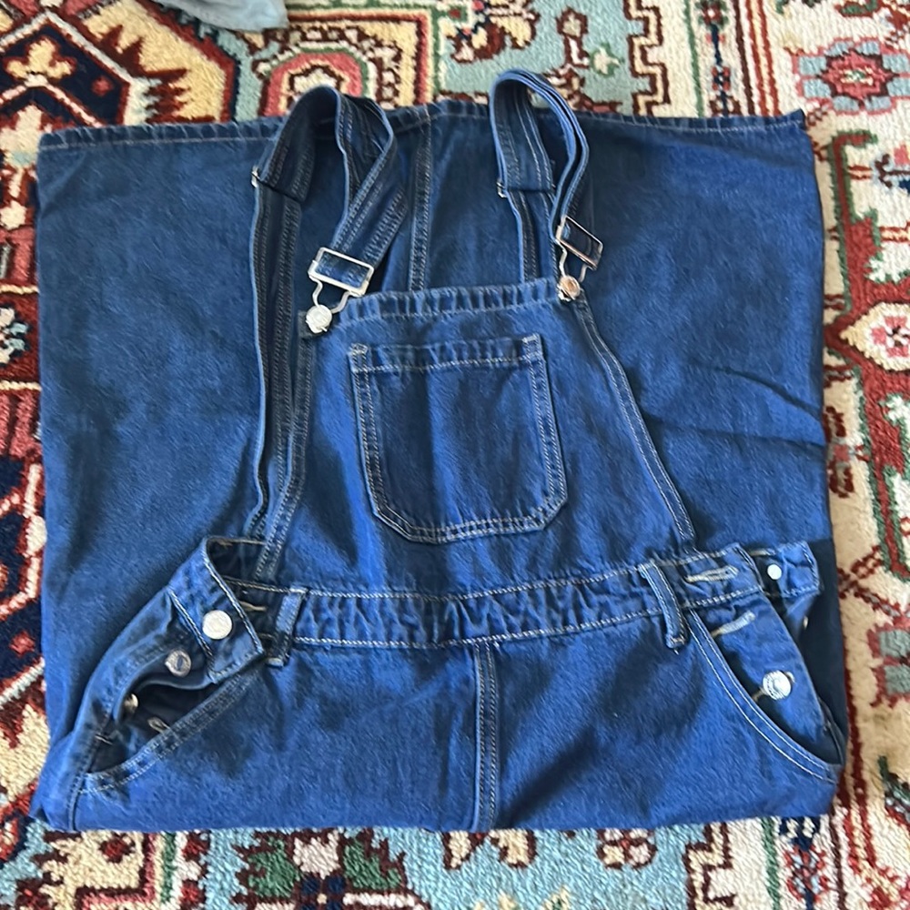 overall jean dress
